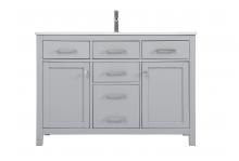 Elegant VF23348GR - Vanity Cabinet 2dr 4dw W48"xD22"xH34" Grey