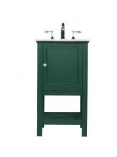 Elegant VF27019GN - 19 inch Single bathroom vanity in green