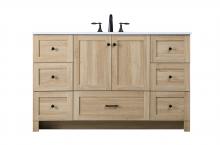 Elegant VF2854MW - Vanity Cabinet 7Dw 2Dr 54"x19"x34" Mango Wood