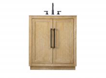 Elegant VF29030LO - Vanity Cabinet 2Dr W30"x D19"x H34" Linen Oak