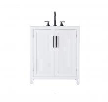 Elegant VF29530WH - Vanity Cabinet 2Dr 30x21.5x35 White