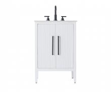 Elegant VF29624WH - Vanity Cabinet 2Dr 24x21.5x35 White