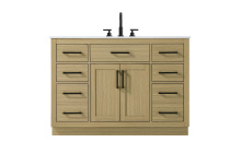 Elegant VF29748MHB - Vanity Cabinet 2Dr7Dw 48"W x  22"D x 35''H Honey Brown