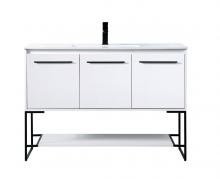 Elegant VF42048WH - 48 inch  Single Bathroom Vanity in White