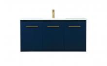 Elegant VF44540MBL - 40 inch Single bathroom vanity in blue