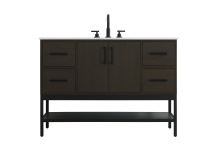 Elegant VF60748MMB - Vanity Cabinet 2Dr4Dw 48"x22"x34" Mocha Brown