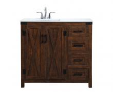 Elegant VF90236EX - 36 inch  Single Bathroom Vanity in Espresso