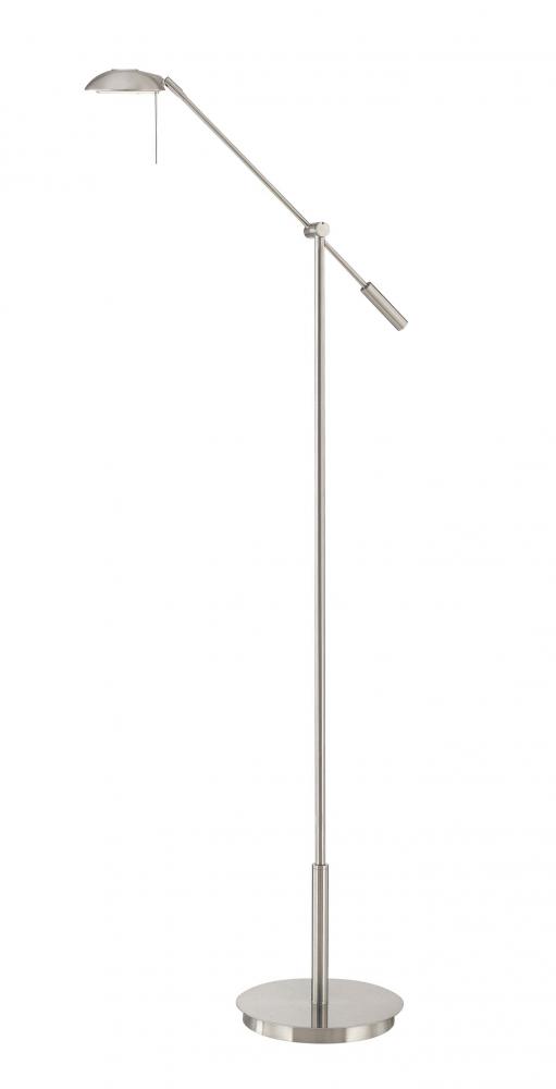 One Light Nickel Brushed Floor Lamp P218 084 43rd Street