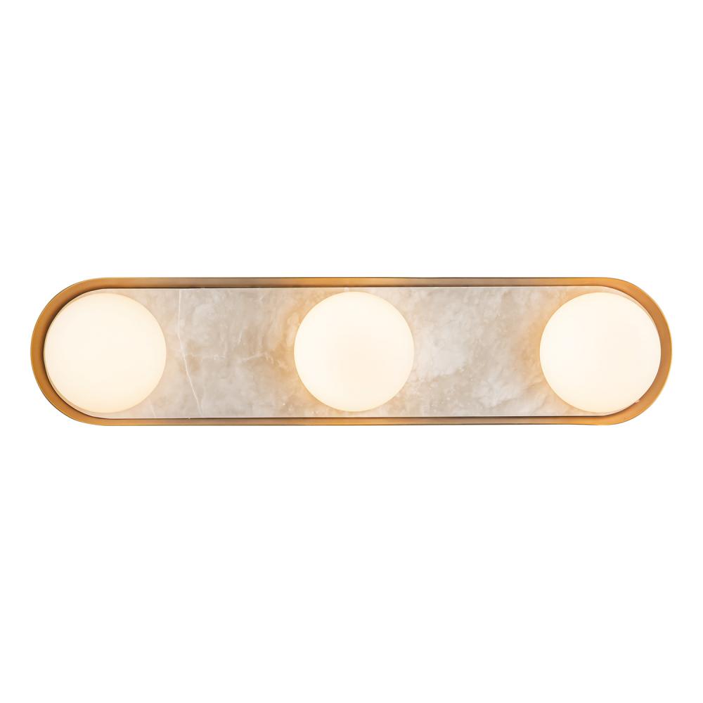 Alonso 23-in Vintage Brass LED Wall/Vanity