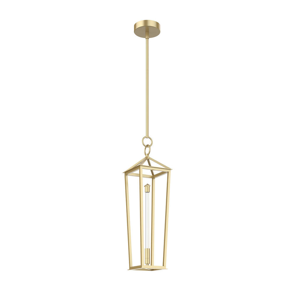 Delphine Natural Brass LED Pendant