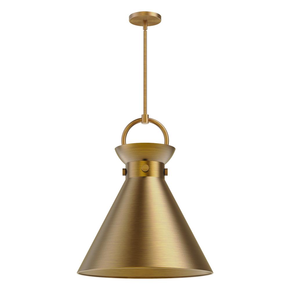 Emerson 18-in Aged Gold 1 Light Pendant