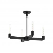 Alora Lighting CH607225MB - Claire 25-in Matte Black 4 Lights Chandeliers