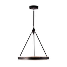 Alora Lighting PD302724CBSS - Duo 24-in Classic Black/Silver Shimmer LED Pendant