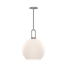 Alora Lighting PD601710BNOP - Soji 10-in Brushed Nickel/Opal Matte Glass 1 Light Pendant