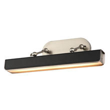 Alora Lighting PL307919ANTL - Valise Picture 20-in Aged Nickel/Tuxedo Leather LED Wall/Picture Light