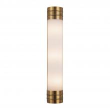 Alora Lighting WV348224VBOP - Willard 24-in Vintage Brass/Opal Matte Glass 3 Lights Wall/Vanity
