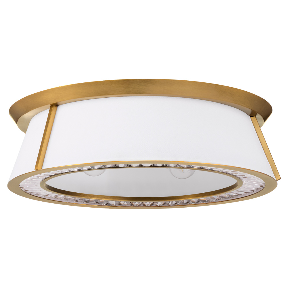 GORHAM 22" FLUSH MOUNT - BRUSHED BRASS