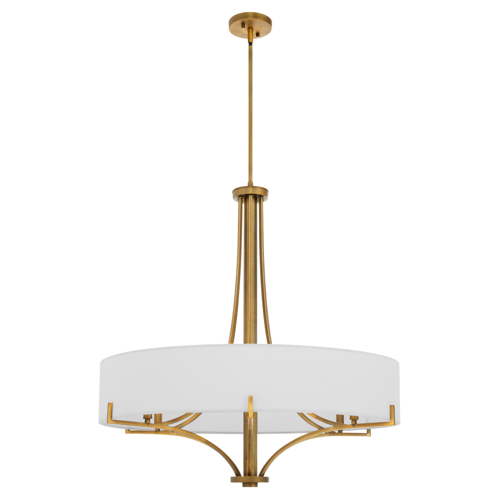 IMPERIAL 6 LIGHT PENDANT - BRUSHED BRASS