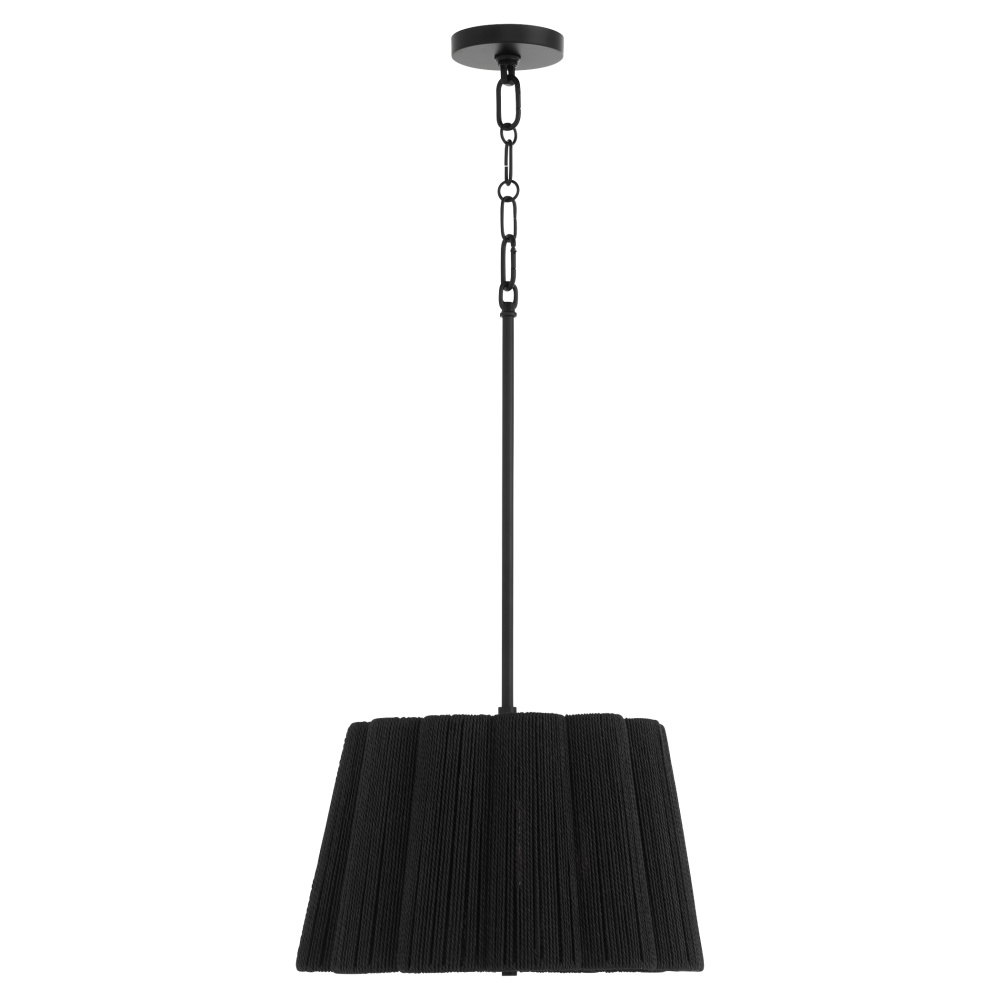 ANTON 3 LIGHT PENDANT - MATTE BLACK