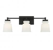 Savoy House Meridian M80058MBK - 3-Light Bathroom Vanity Light in Matte Black