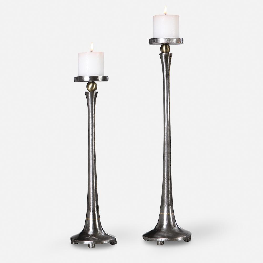 Uttermost Aliso Cast Iron Candleholders Set/2