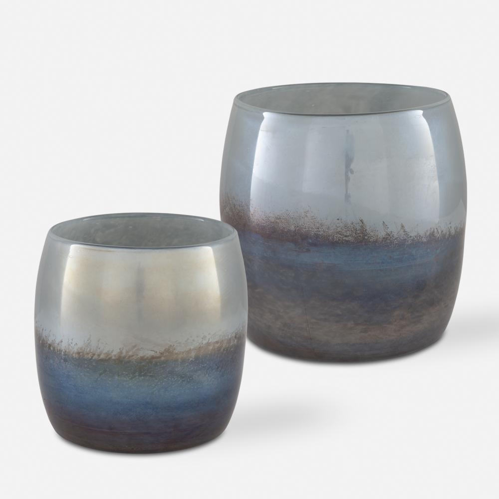 Uttermost Tinley Blown Glass Bowls, S/2