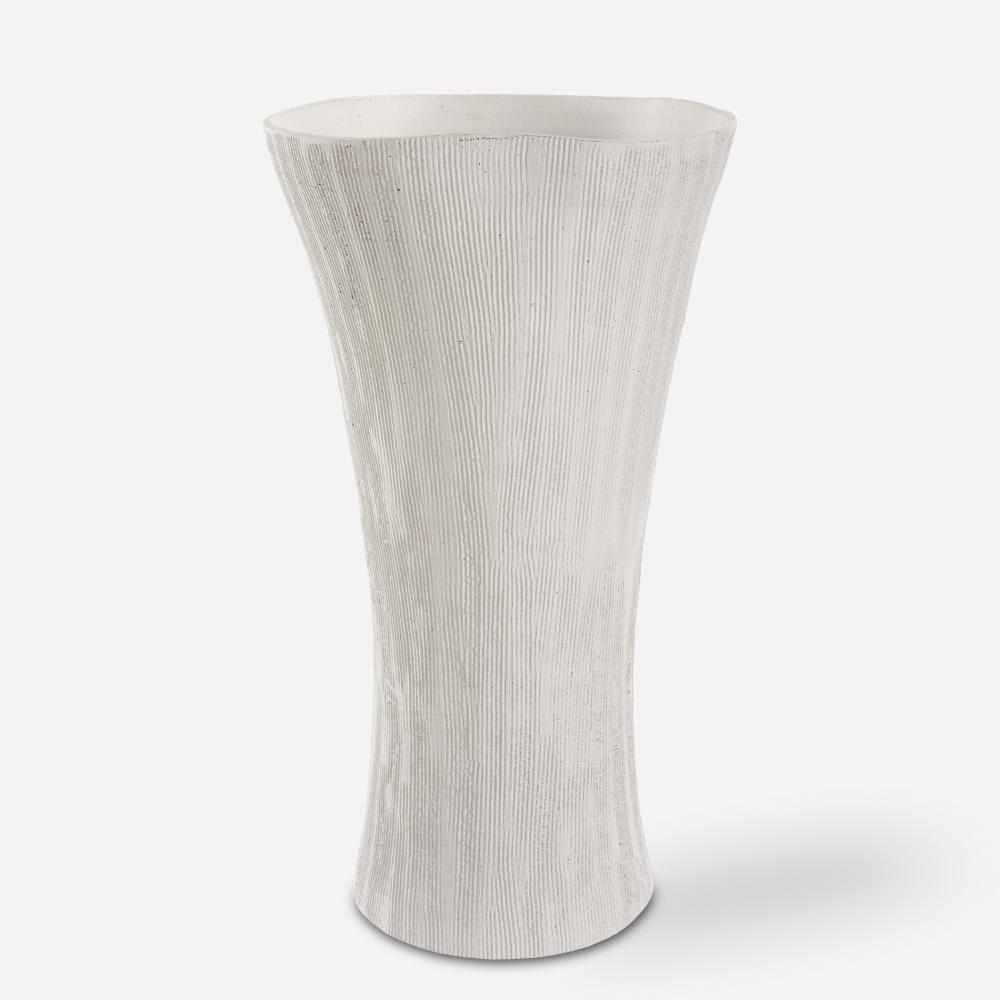 Uttermost Floreana Tall White Vase