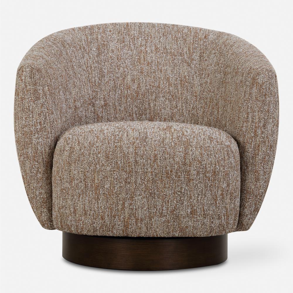 Uttermost Dunes Fabric Swivel Chair