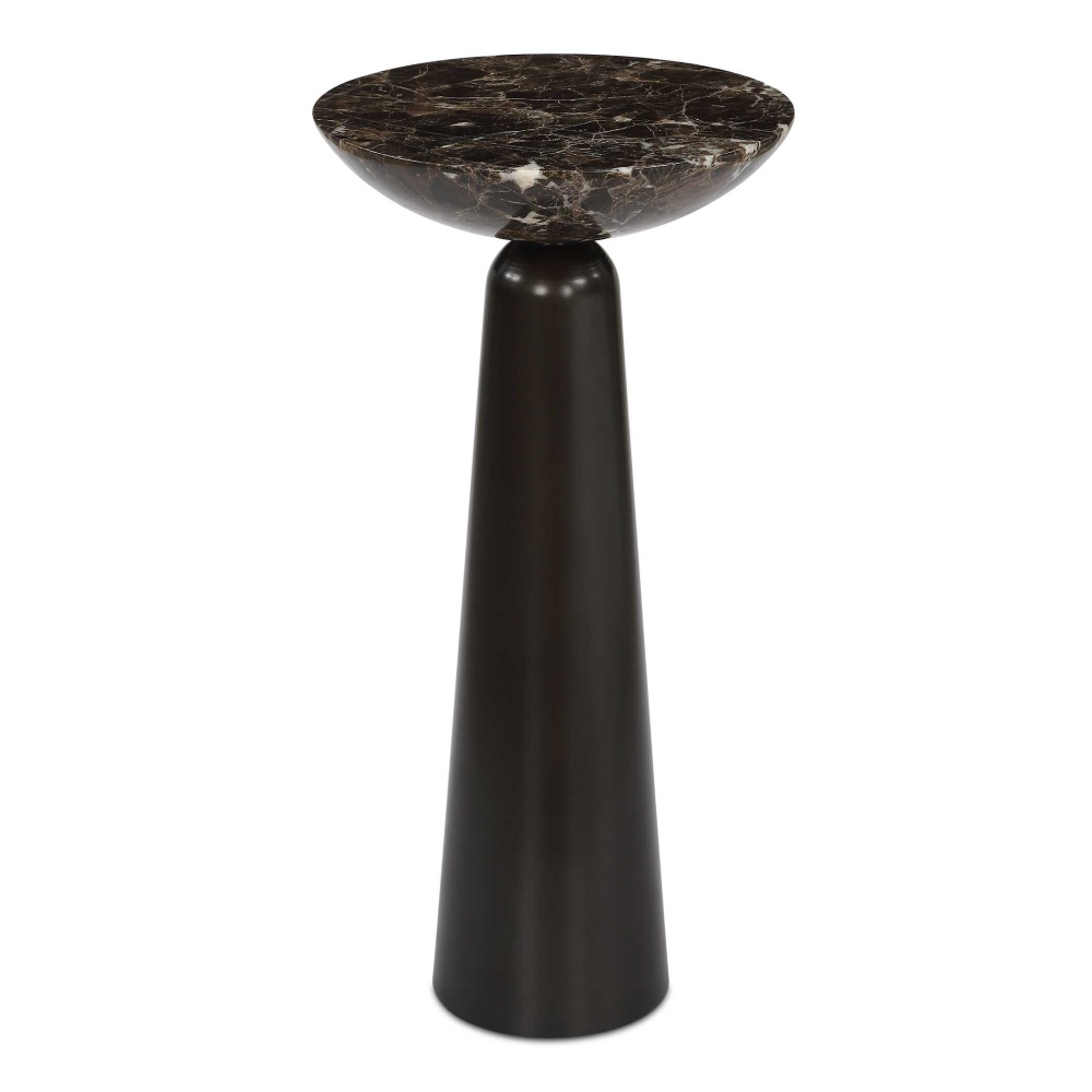 Uttermost Hastings Brown Marble Accent Table