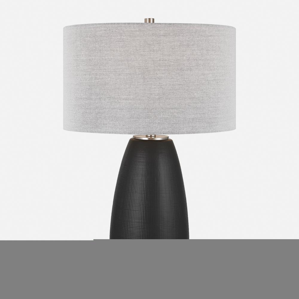 Uttermost Twilight Satin Black Table Lamp