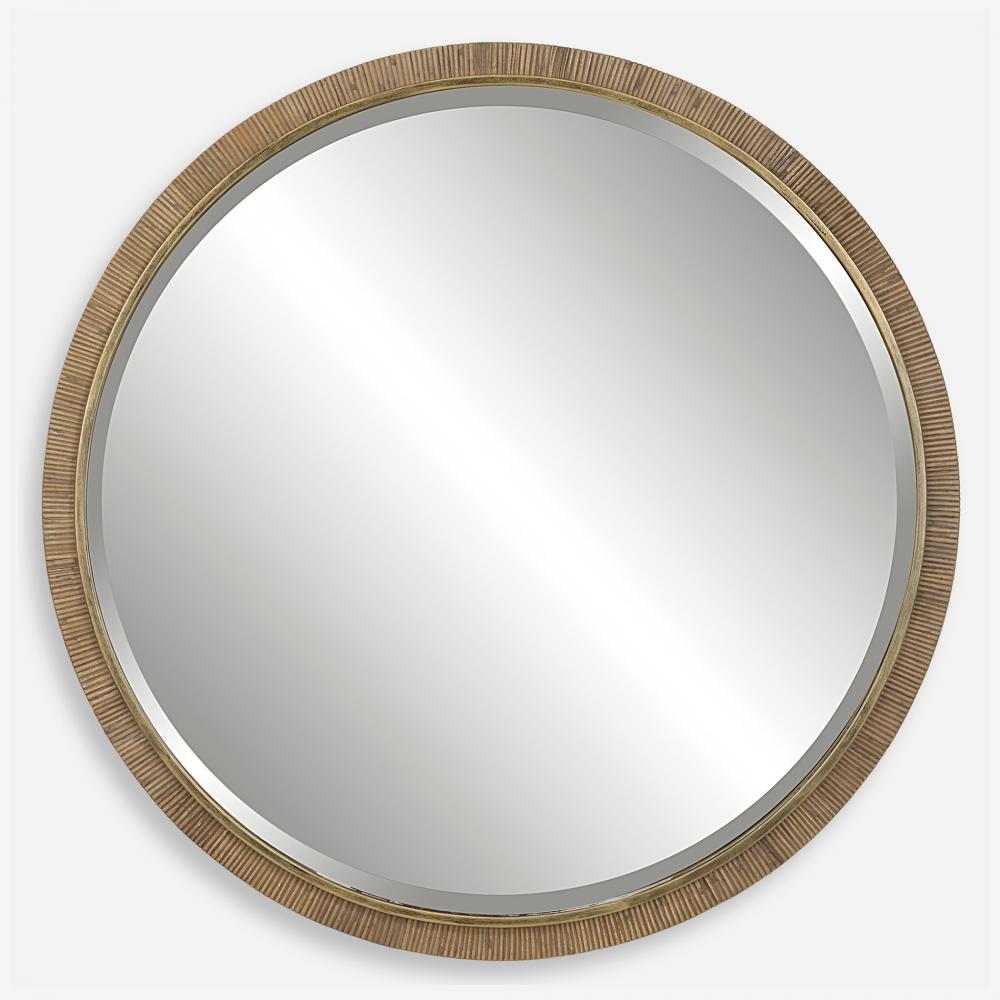 Paradise Round Rattan Mirror