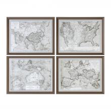Uttermost 33639 - Uttermost World Maps Framed Prints S/4
