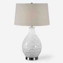Uttermost 27534-1 - Uttermost Camellia Glossed White Table Lamp