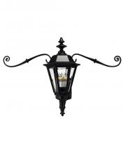 Hinkley 1445BK - Large Wall Mount Lantern with Scroll