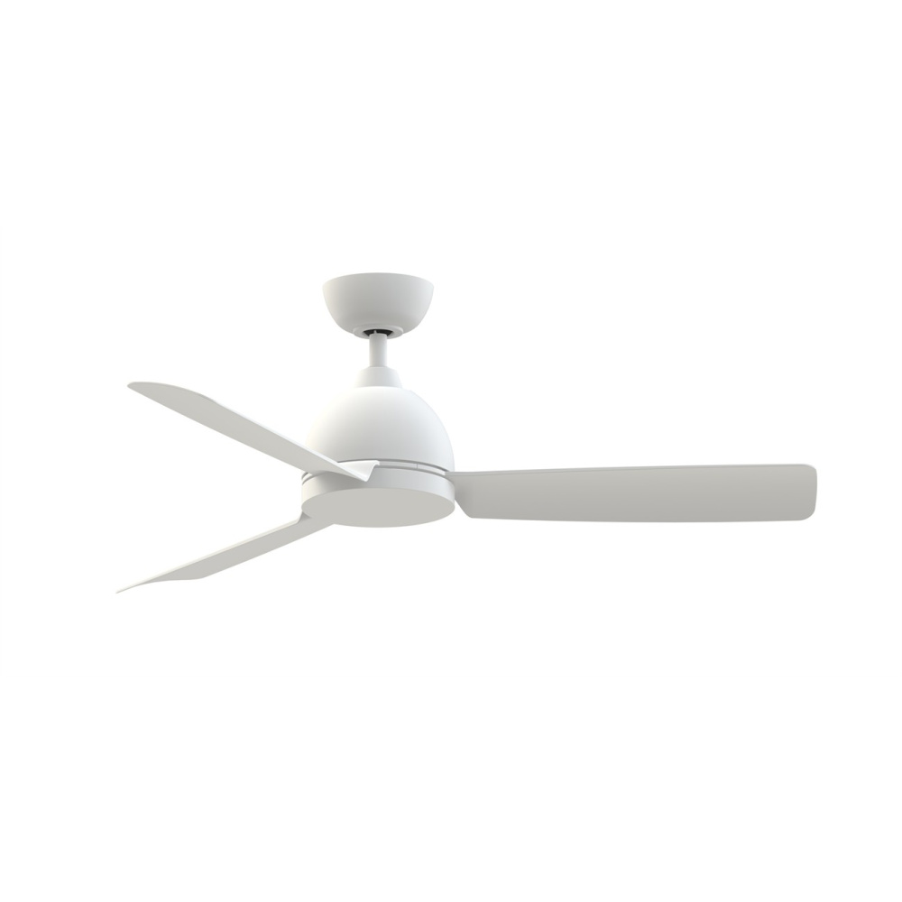 Starboard 52 inch Indoor/Outdoor Marine Grade Ceiling Fan - Matte White with Matte White blades