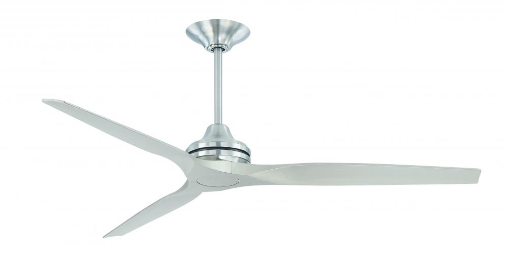 Spitfire DC Custom Indoor/Outdoor Ceiling Fan DC Motor - Brushed Nickel