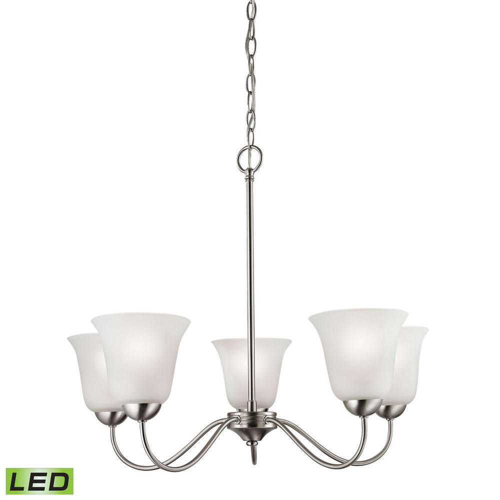 Thomas - Conway 26'' Wide 5-Light Chandelier - Brushed Nickel
