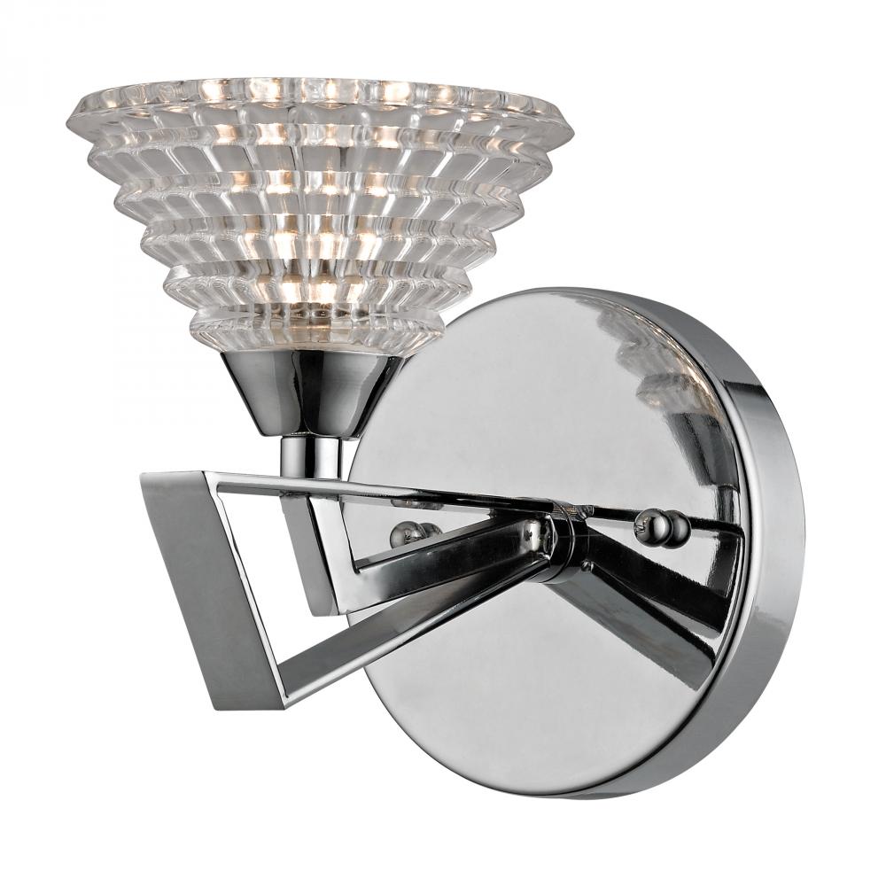 Frenzy Collection 1 light bath in Polished Chrome