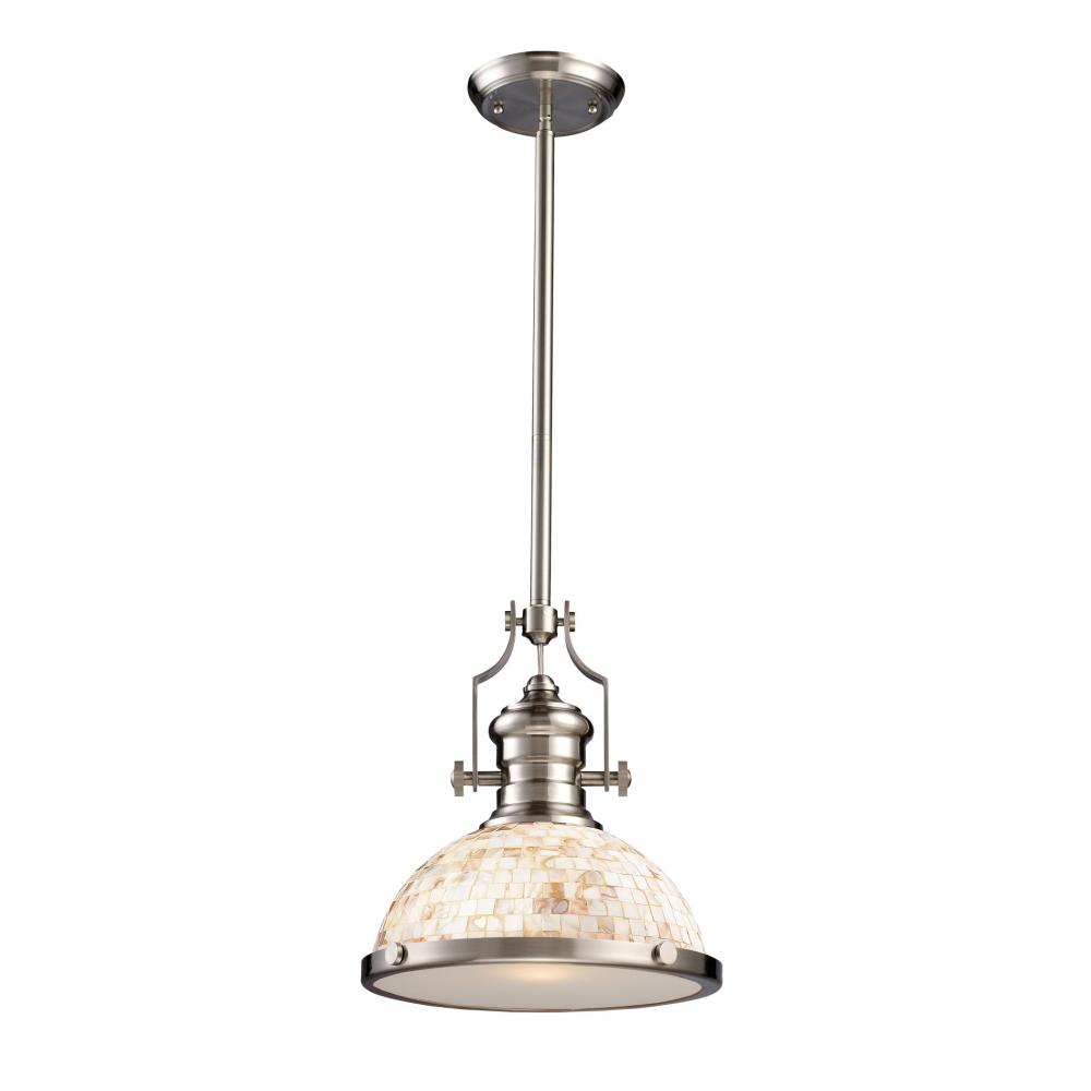 Chadwick 1 Light Pendant Satin Nickel And Ca 66423 43rd Chadwick 1 Light Pendant Satin Nickel And Ca
