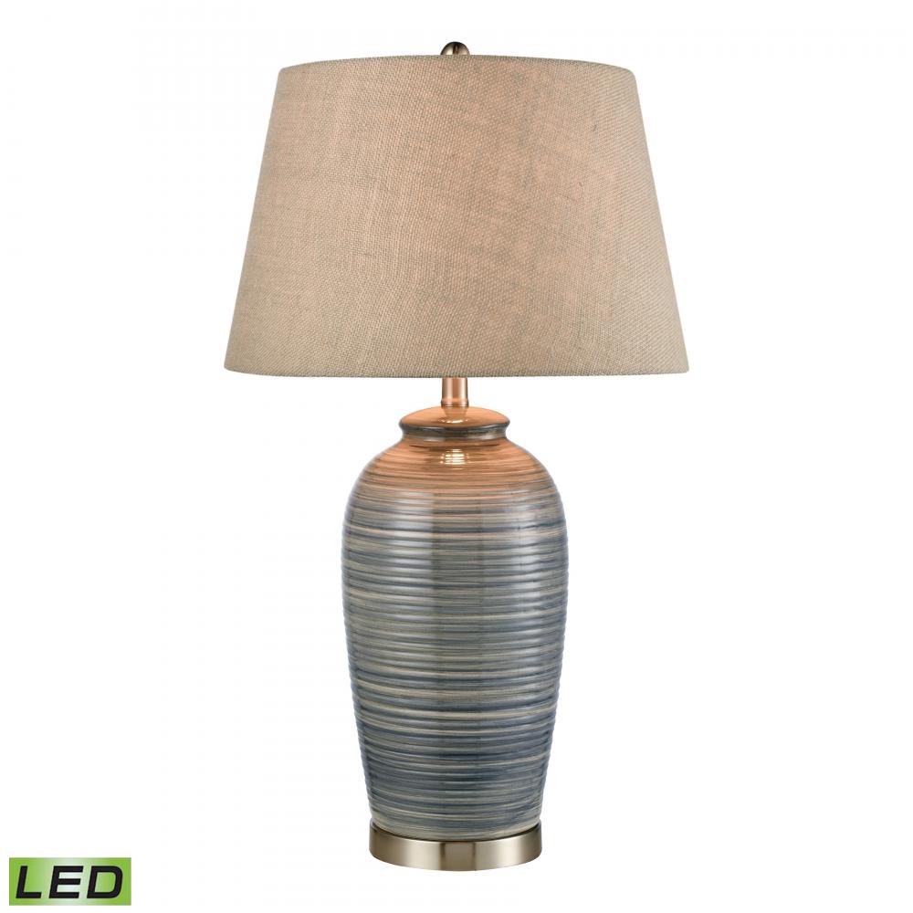 Monterey 30.5'' High 1-Light Table Lamp - Blue - Includes LED Bulb