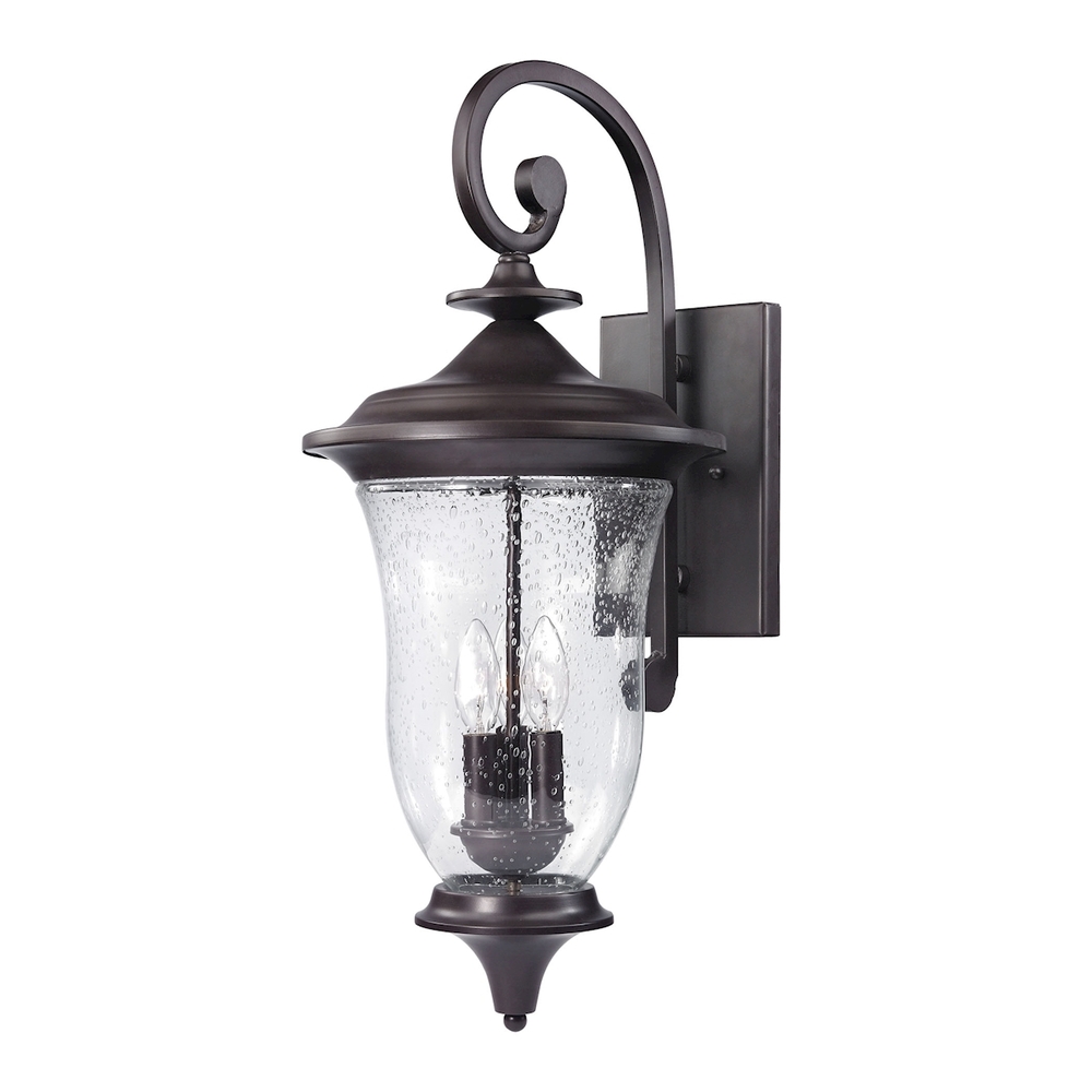 Thomas - Trinity 26'' High 3-Light Outdoor Sconce - Oil Rubbed Bronze