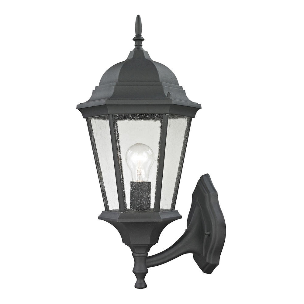 Thomas - Temple Hill 21'' High 1-Light Outdoor Sconce - Matte Textured Black