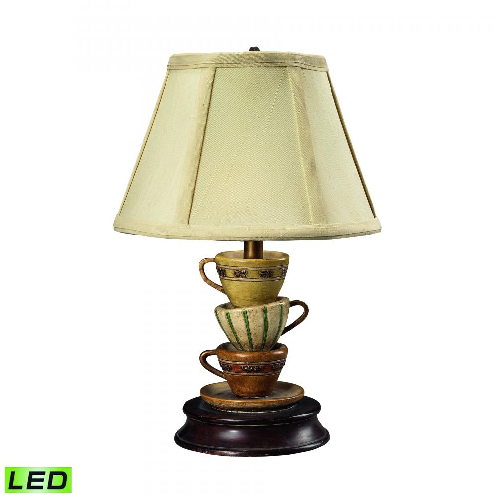 Accent Lamp 12.8'' High 1-Light Table Lamp - Multicolor - Includes LED Bulb