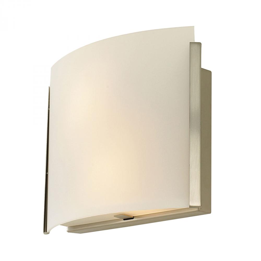 Pannelli Arc 2 Light Sconce In Satin Nickel And