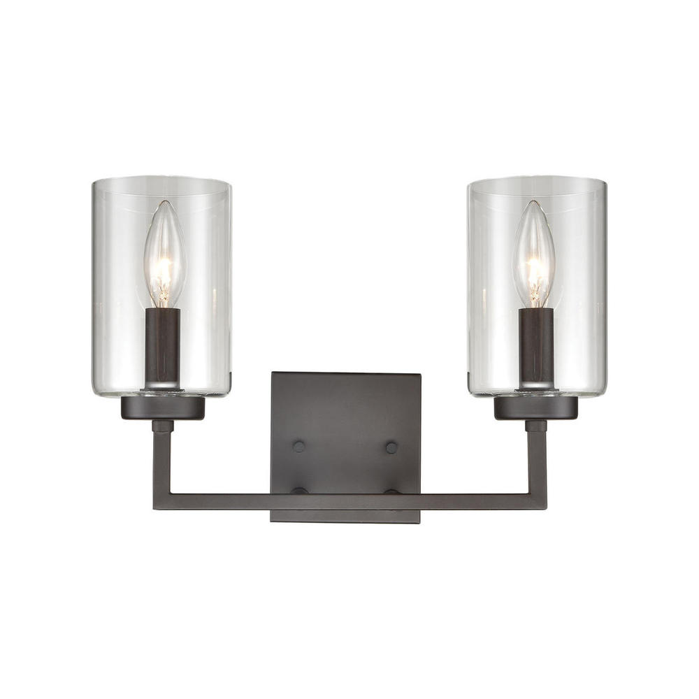 Thomas - West End 14.5'' Wide 2-Light Vanity Light - Oil Rubbed Bronze