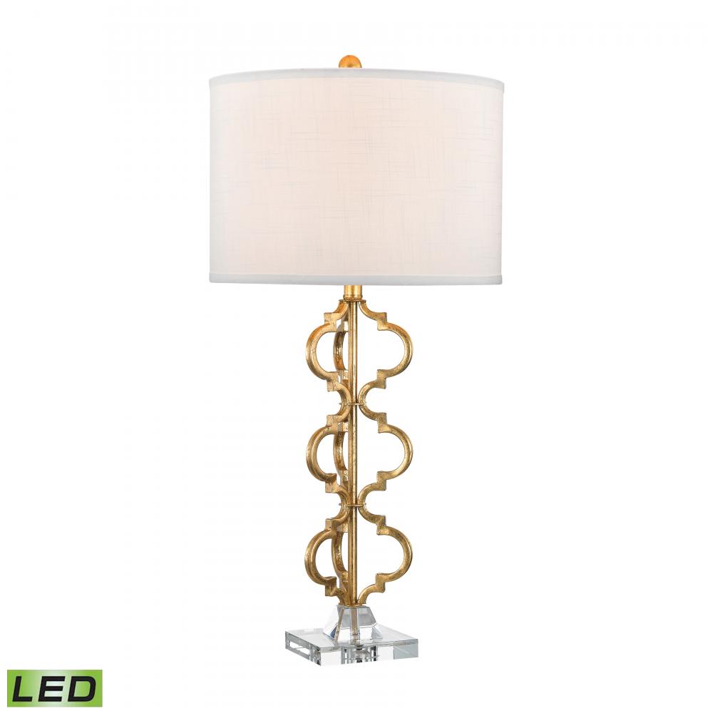 Castile 32'' High 1-Light Table Lamp - Gold Leaf - Includes LED Bulb