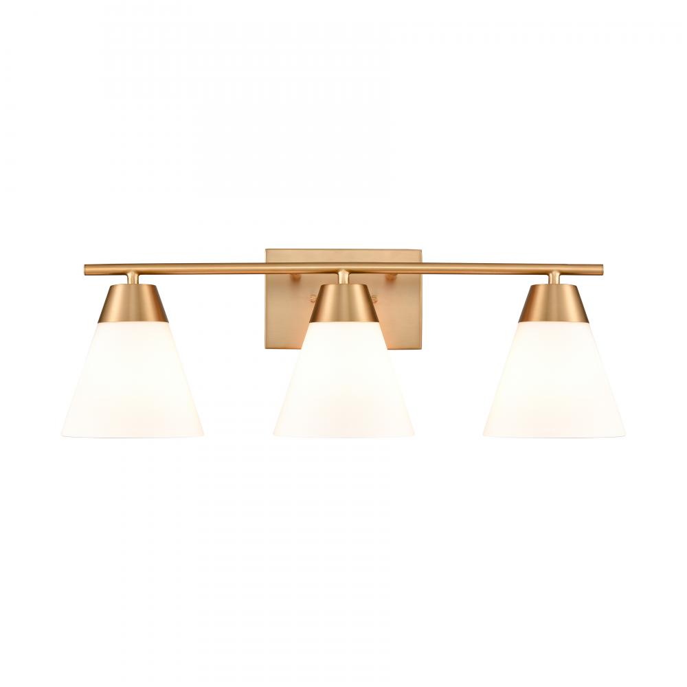 Vivica 24'' Wide 3-Light Vanity Light - Brushed Gold