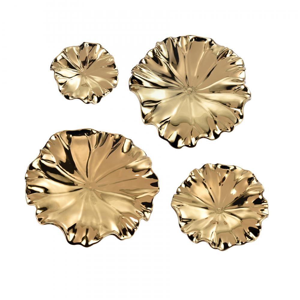 Petal Bowl - Set of 4 Gold