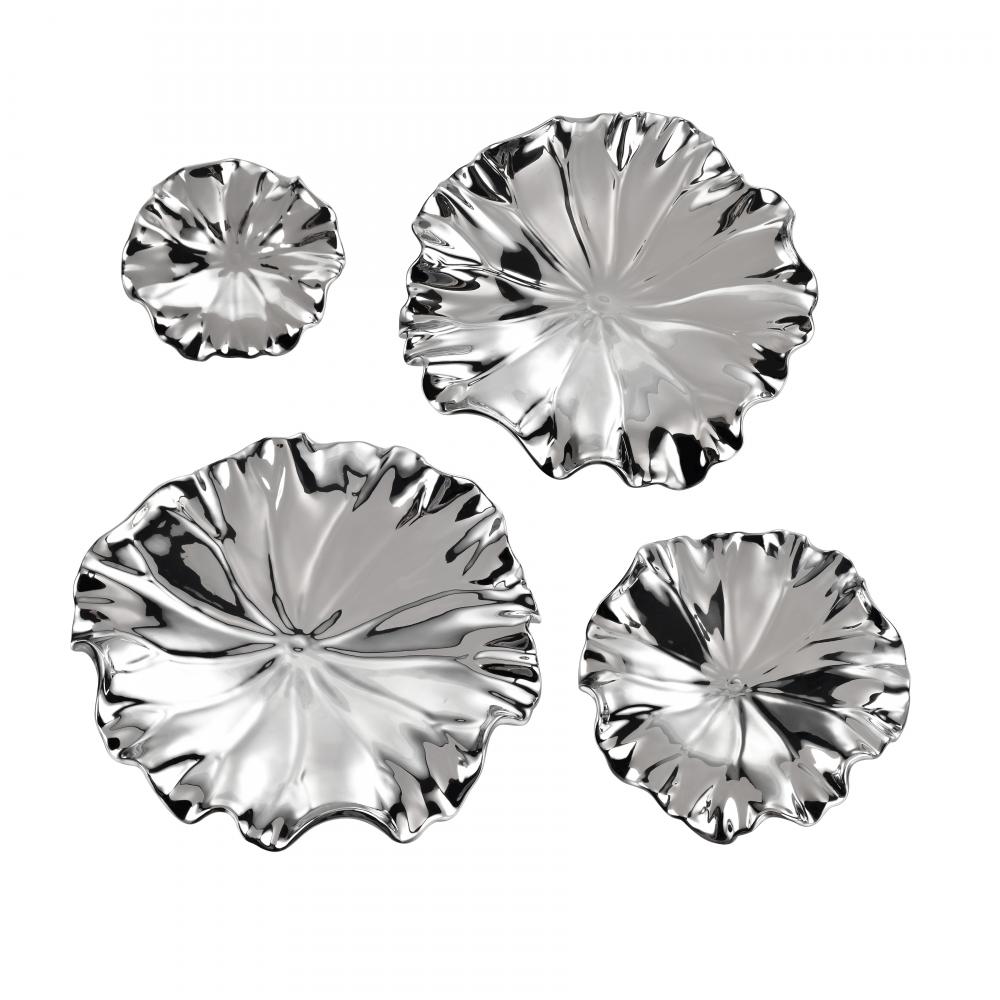 Petal Bowl - Set of 4 Silver
