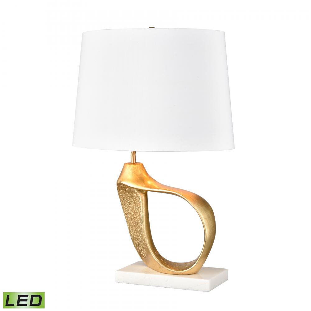 Aperture 23'' High 1-Light Table Lamp - Gold Leaf - Includes LED Bulb